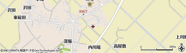 秋田県湯沢市深堀高屋敷周辺の地図
