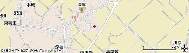 秋田県湯沢市深堀高屋敷88周辺の地図