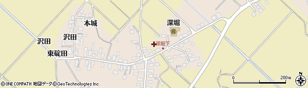 秋田県湯沢市深堀（杉田）周辺の地図