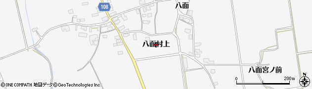 秋田県湯沢市駒形町（八面村上）周辺の地図