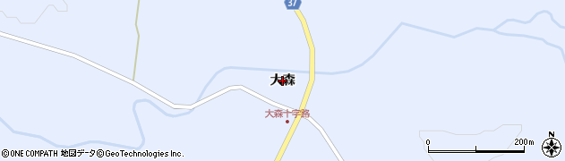 岩手県金ケ崎町（胆沢郡）永沢（大森）周辺の地図