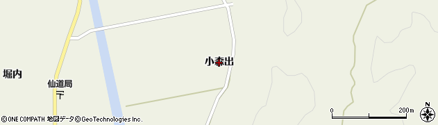 秋田県羽後町（雄勝郡）中仙道（小森出）周辺の地図