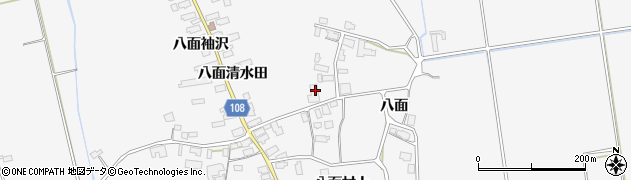 秋田県湯沢市駒形町八面清水田88周辺の地図