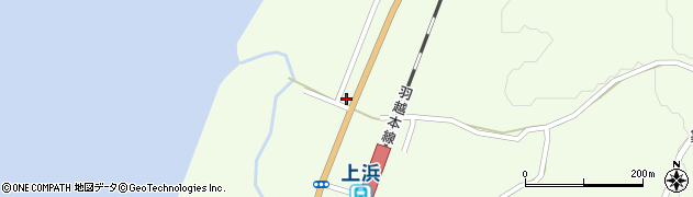 秋田県にかほ市象潟町洗釜砂山周辺の地図