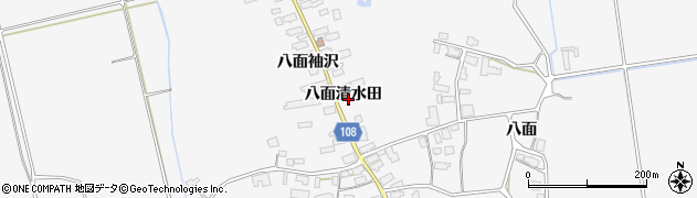 秋田県湯沢市駒形町八面清水田30周辺の地図