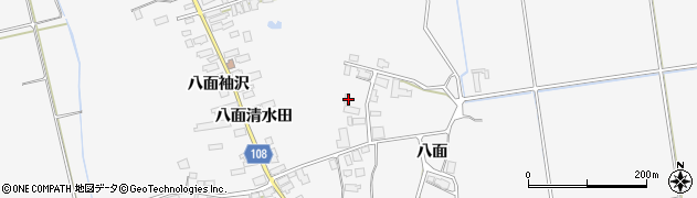 秋田県湯沢市駒形町八面清水田137周辺の地図