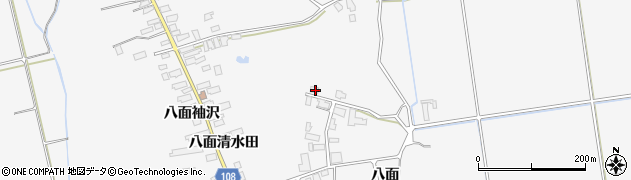秋田県湯沢市駒形町八面清水田141周辺の地図