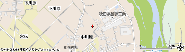 秋田県湯沢市深堀中川原周辺の地図