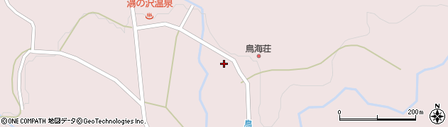 秋田県由利本荘市鳥海町猿倉（湯ノ沢）周辺の地図