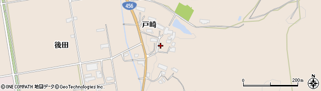 岩手県奥州市江刺田原（戸崎）周辺の地図