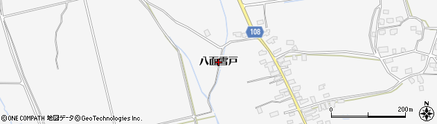 秋田県湯沢市駒形町（八面雪戸）周辺の地図