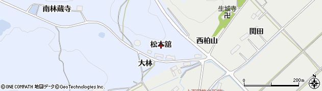 岩手県金ケ崎町（胆沢郡）永沢（松本舘）周辺の地図