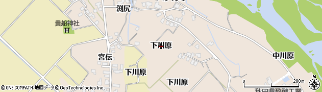 秋田県湯沢市深堀（下川原）周辺の地図