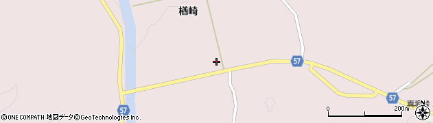 秋田県羽後町（雄勝郡）下仙道（風平）周辺の地図