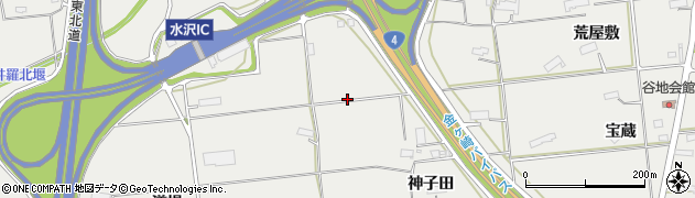 岩手県奥州市水沢佐倉河（冨田）周辺の地図
