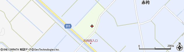 秋田県羽後町（雄勝郡）上中野周辺の地図