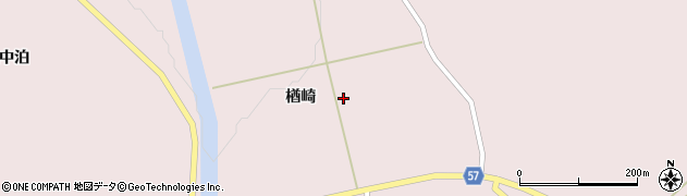秋田県羽後町（雄勝郡）下仙道（上楢崎）周辺の地図