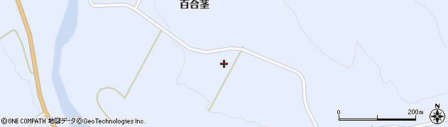 秋田県由利本荘市鳥海町上川内（上谷地）周辺の地図