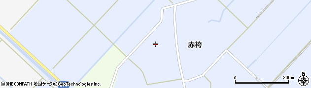 秋田県羽後町（雄勝郡）下中野周辺の地図