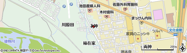 秋田県湯沢市倉内（才神）周辺の地図