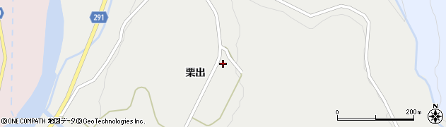 秋田県由利本荘市鳥海町下直根栗出163周辺の地図