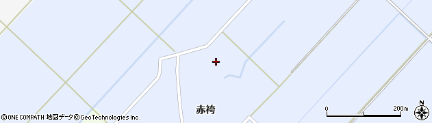 秋田県雄勝郡羽後町赤袴下川原周辺の地図