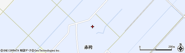 秋田県羽後町（雄勝郡）赤袴（下川原）周辺の地図