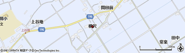 岩手県金ケ崎町（胆沢郡）永沢（横沢）周辺の地図