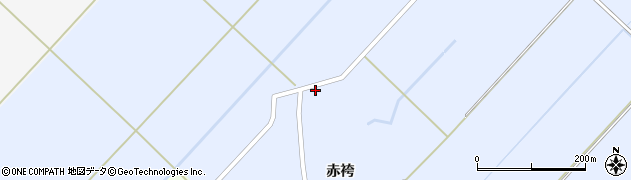 秋田県羽後町（雄勝郡）赤袴（門前）周辺の地図