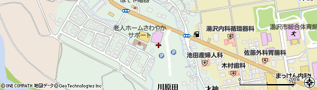 秋田県湯沢市倉内（川原田）周辺の地図