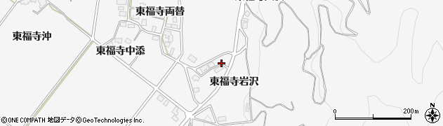 秋田県湯沢市駒形町東福寺岩沢周辺の地図