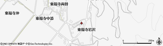 秋田県湯沢市駒形町（東福寺岩沢）周辺の地図