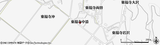 秋田県湯沢市駒形町東福寺中添周辺の地図