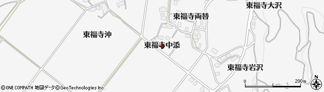 秋田県湯沢市駒形町（東福寺中添）周辺の地図
