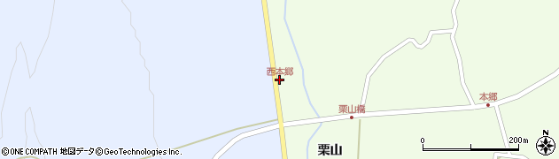 西本郷周辺の地図