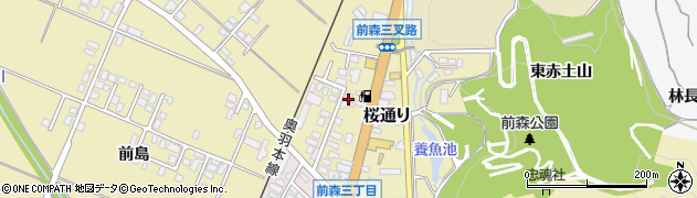 秋田県湯沢市桜通り周辺の地図