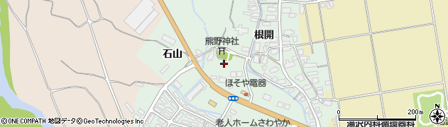 秋田県湯沢市倉内（熊ノ堂）周辺の地図