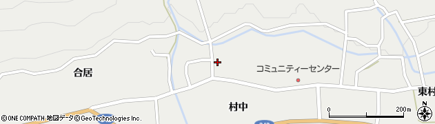 秋田県雄勝郡東成瀬村岩井川村中134周辺の地図
