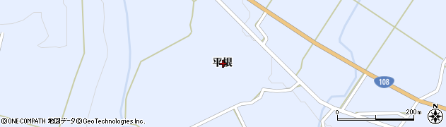 秋田県由利本荘市鳥海町上川内平根周辺の地図
