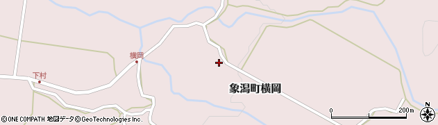 秋田県にかほ市象潟町横岡（中谷地）周辺の地図