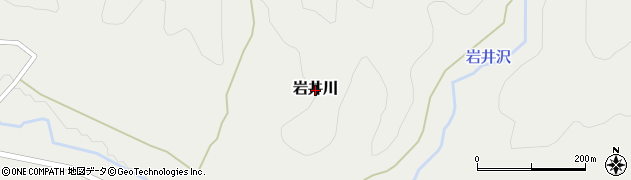秋田県東成瀬村（雄勝郡）岩井川周辺の地図
