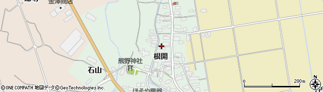 秋田県湯沢市倉内（根開）周辺の地図