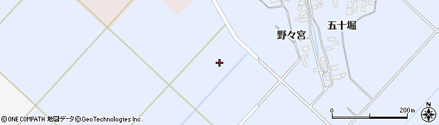 秋田県羽後町（雄勝郡）宮前周辺の地図