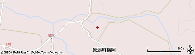 秋田県にかほ市象潟町横岡（仲田）周辺の地図