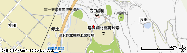 秋田県湯沢市杉沢新所林長根8周辺の地図