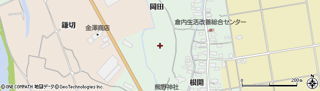 秋田県湯沢市倉内岡田周辺の地図