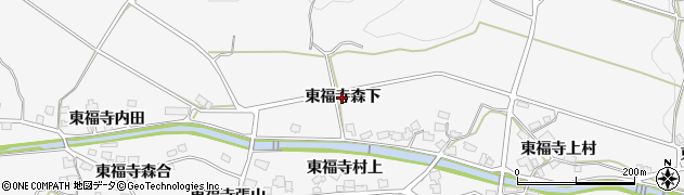 秋田県湯沢市駒形町（東福寺森下）周辺の地図