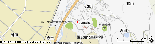 秋田県湯沢市杉沢新所頭首沢周辺の地図