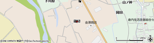 秋田県湯沢市深堀鎌切周辺の地図
