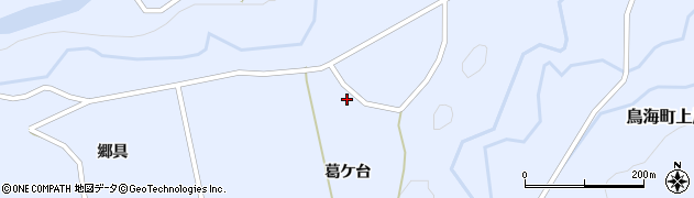 秋田県由利本荘市鳥海町上川内葛ケ台257周辺の地図